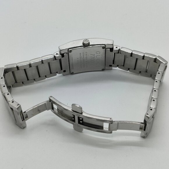 Authentic Gucci Watch 7700L 24mm Women's Whites X Silver mn156-111825 - Picture 7 of 9